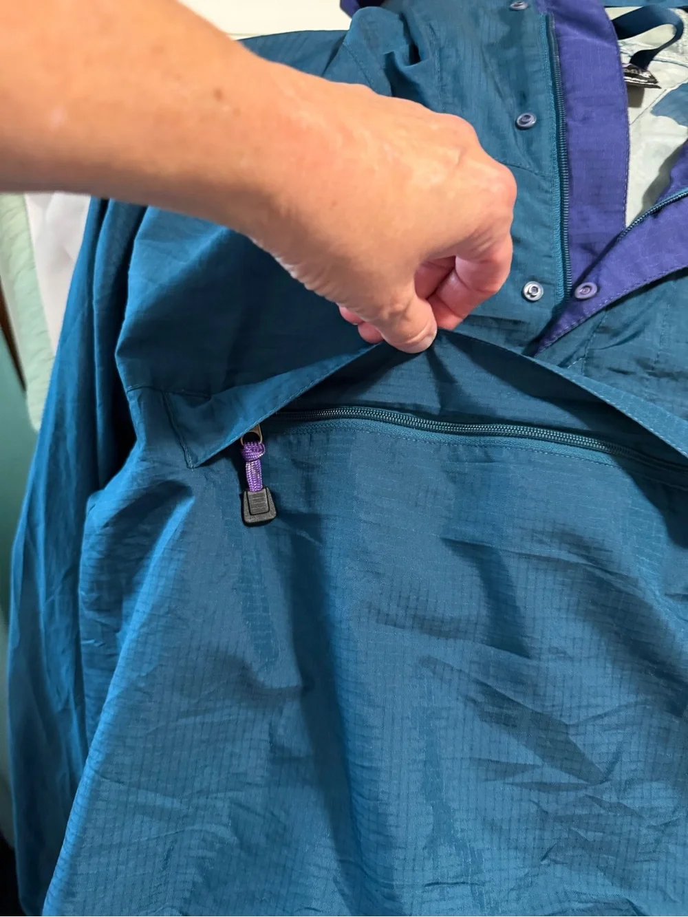 Patagonia Vintage 90s Anorak Mens large with two Patagonia Hats - Picture 9 of 14